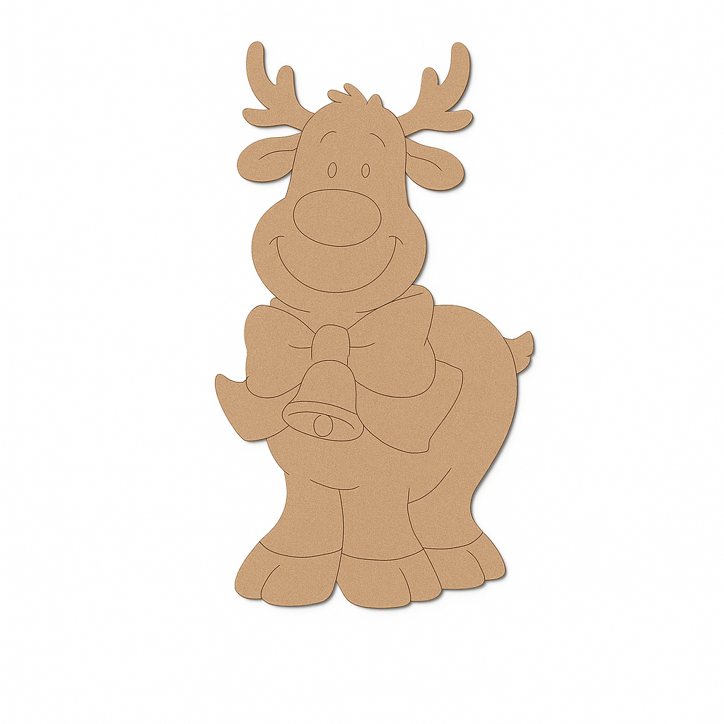 Pre Marked Santa Reindeer Cutout