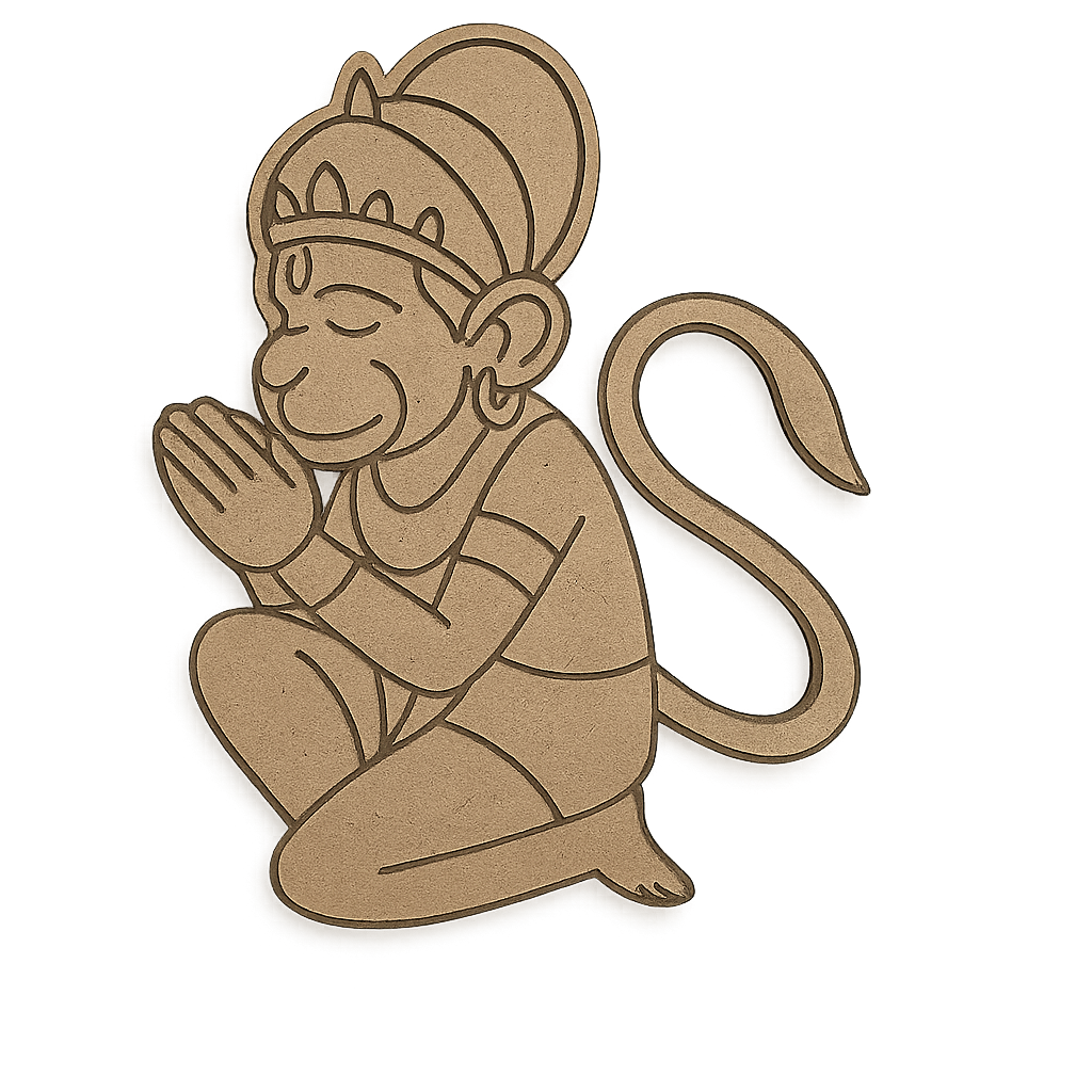 Lord Hanuman Pre-Marked Cutout