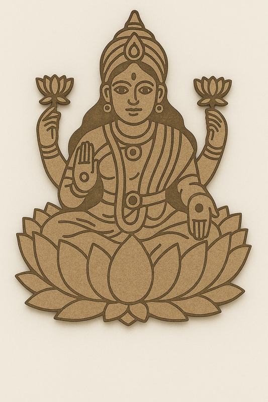 Goddess Lakshmi Pre-Marked Cutout
