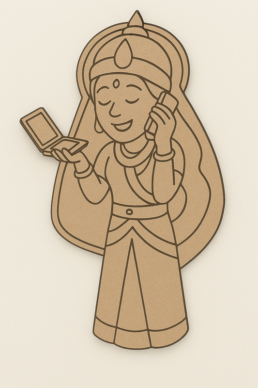 Goddess Lakshmi Pre-Marked Cutout