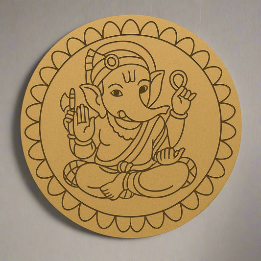 Ganesha Pre Marked Wall Plate
