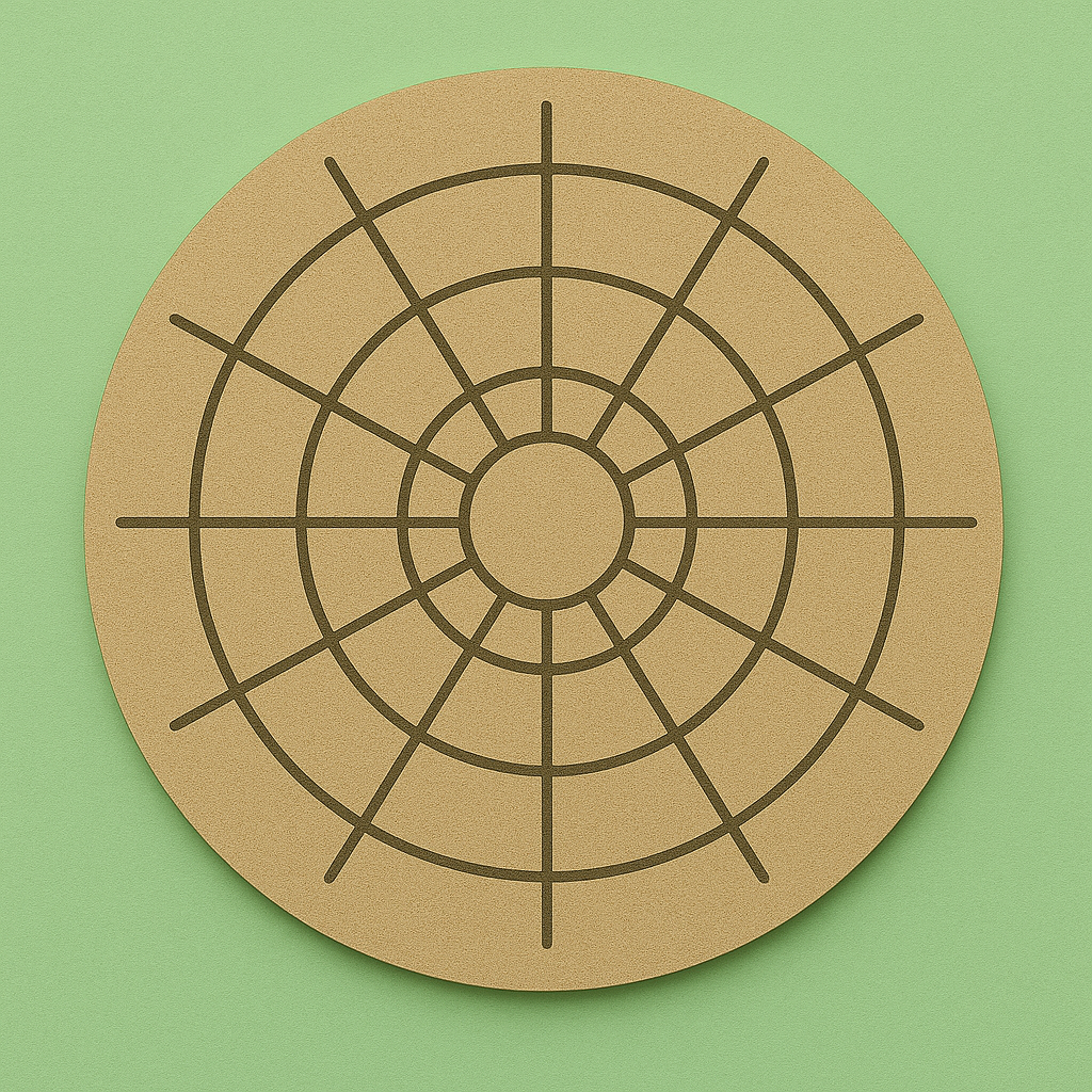 MDF Premarked for Mandala Art Round