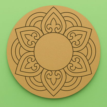 MDF Pre Marked Round Mandala