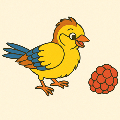 Sparrow Bird Pre-marked Design for painting