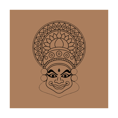 Kathakali Pre-marked Design for painting