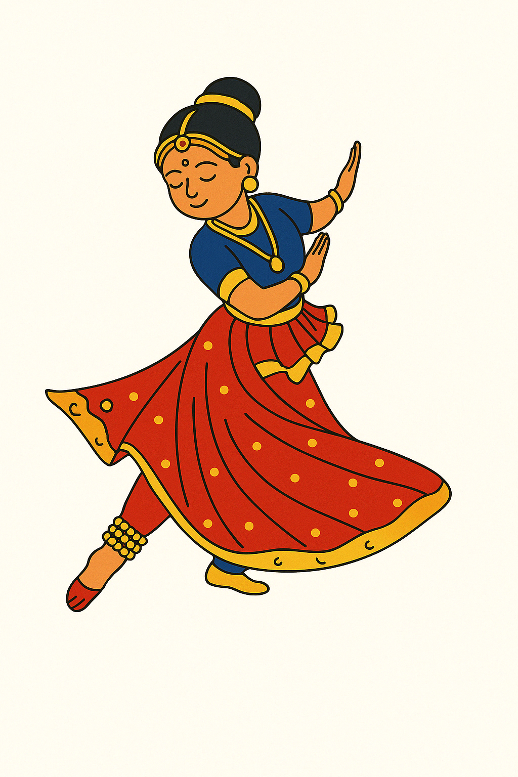 Kathakali Dance Pre Marked Cutout