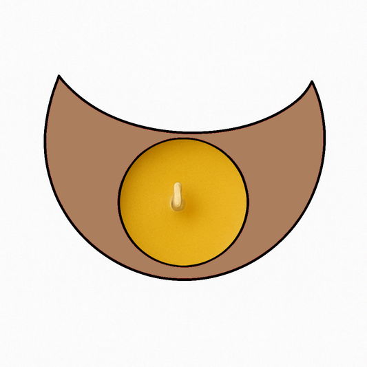 Moon Shape Tea Light Candle Holder
