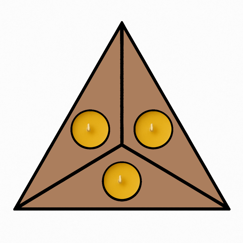 Triangle Shape Tea Light Candle Holder