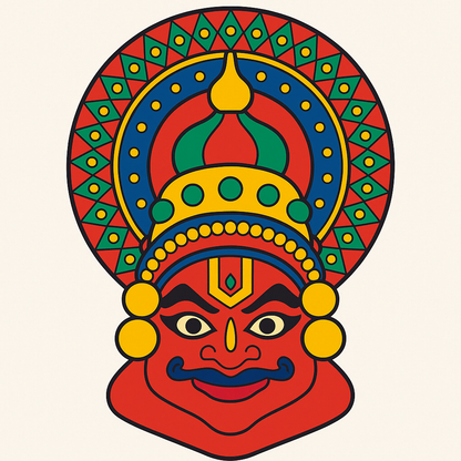 Khathakali MDF Pre-Marked Cutout