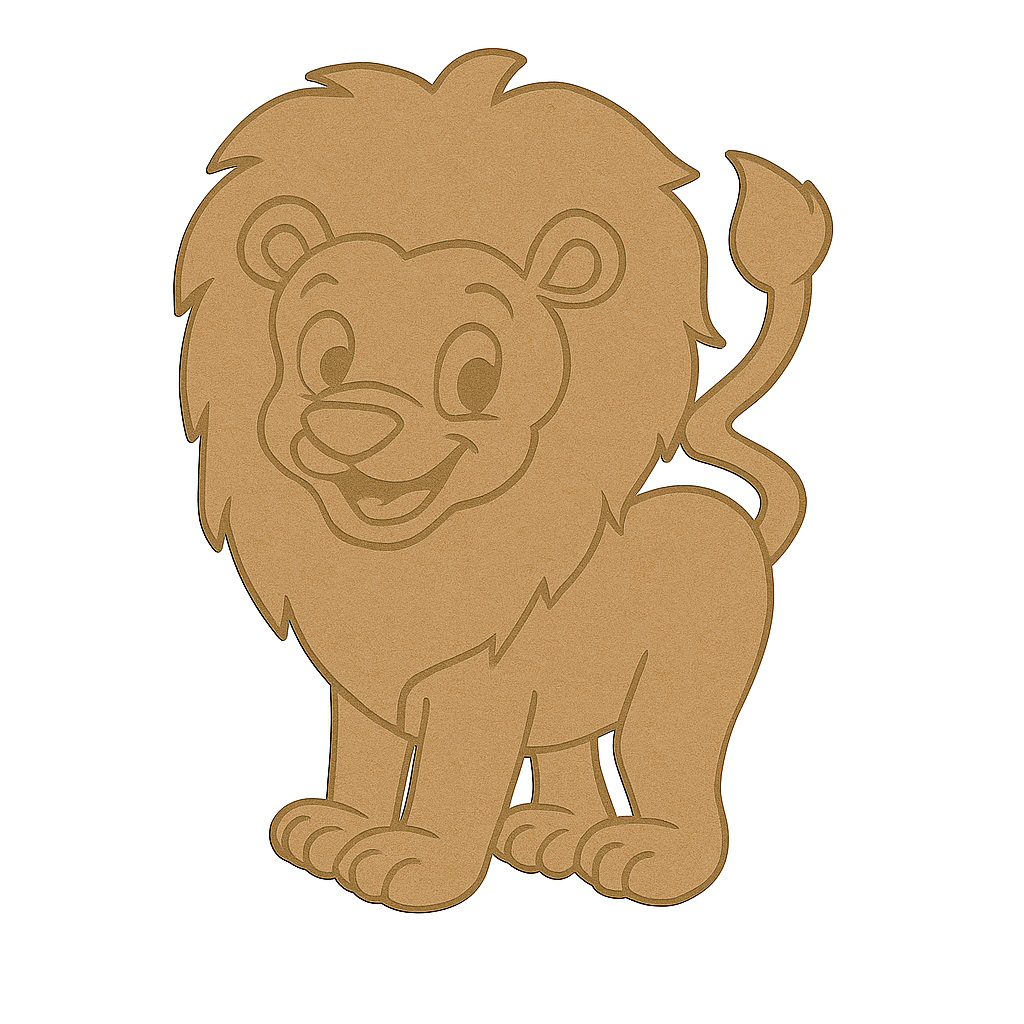 Lion Shape MDF Fridge Magnets Base