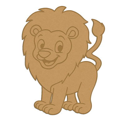 Lion Shape MDF Fridge Magnets Base