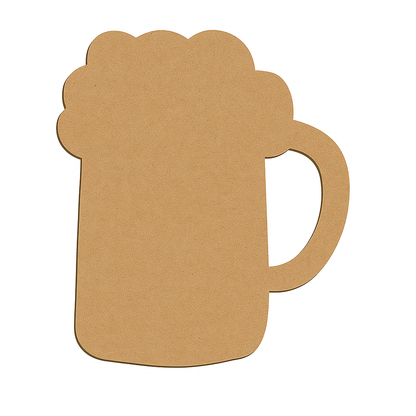 MDF Beer Mug Fridge Magnet