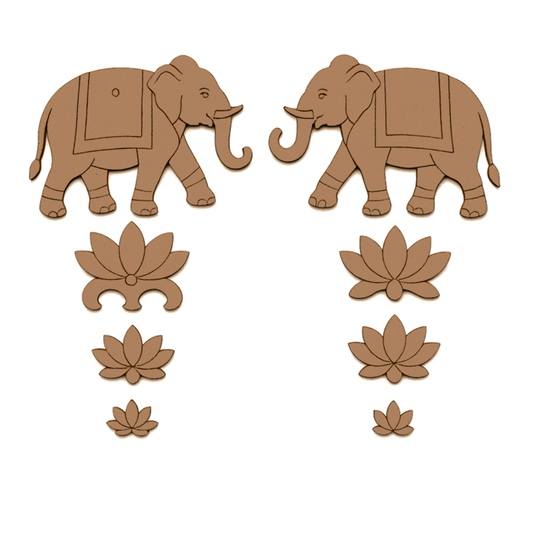 Pichwai Elephant Cutout