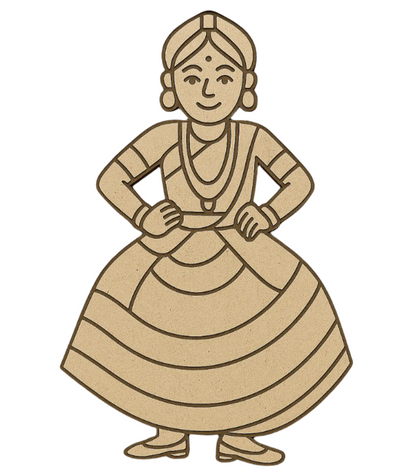 Kathakali Dance Pre Marked Cutout