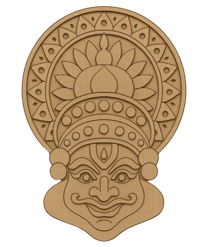 Khathakali MDF Pre-Marked Cutout