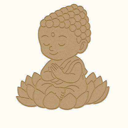 Baby Buddha MDF Pre-Marked Cutout