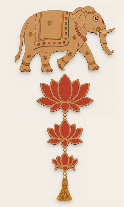 Pichwai Elephant Cutout