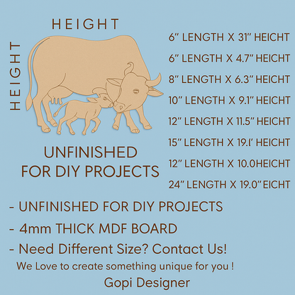MDF Pre Marked Cow 3