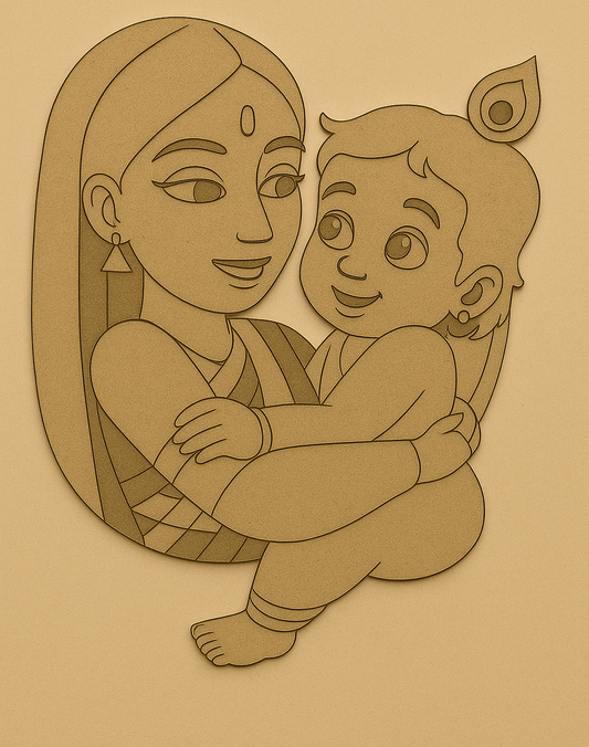 Baby Krishna Pre Marked Cutout