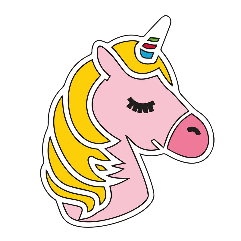 Unicorn Shape MDF Fridge Magnets Base