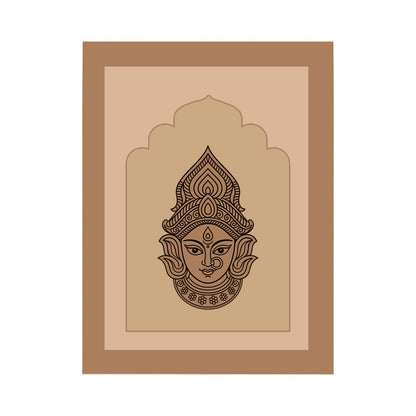 DIY Durga Maa Designer MDF Plain Jharokha