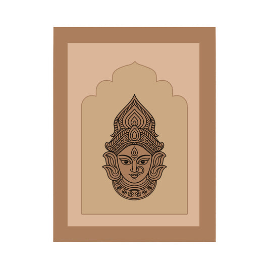 DIY Durga Maa Designer MDF Plain Jharokha