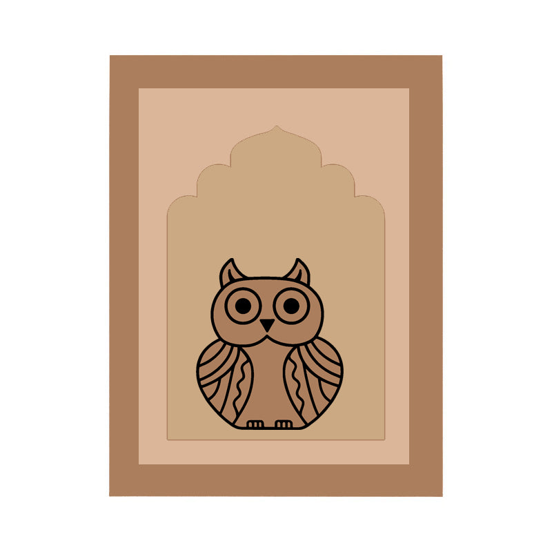 Owl Design MDF Plain Jharokha