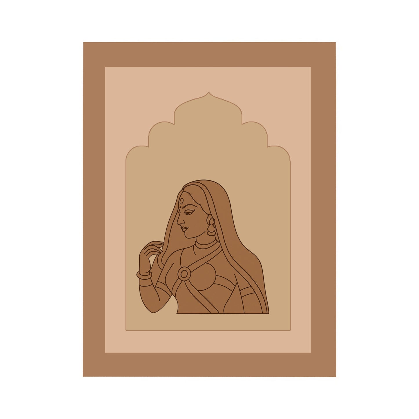 Woman Design MDF Plain Jharokha