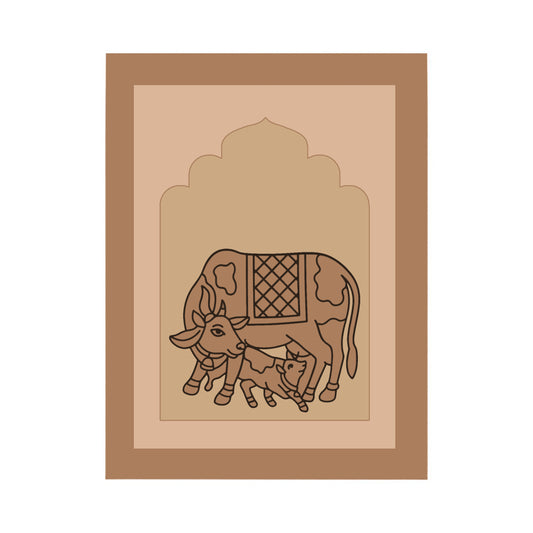 Cow Design MDF Plain Jharokha