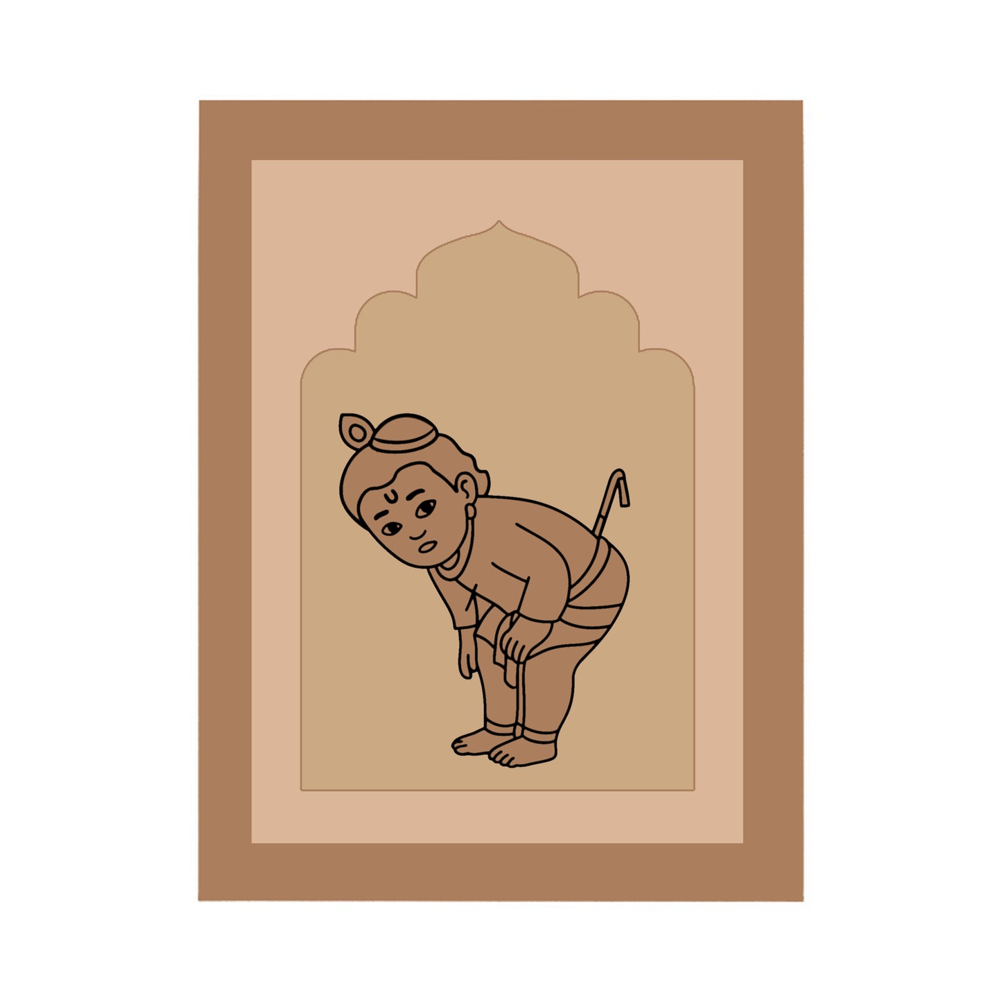 Krishna Design MDF Plain Jharokha