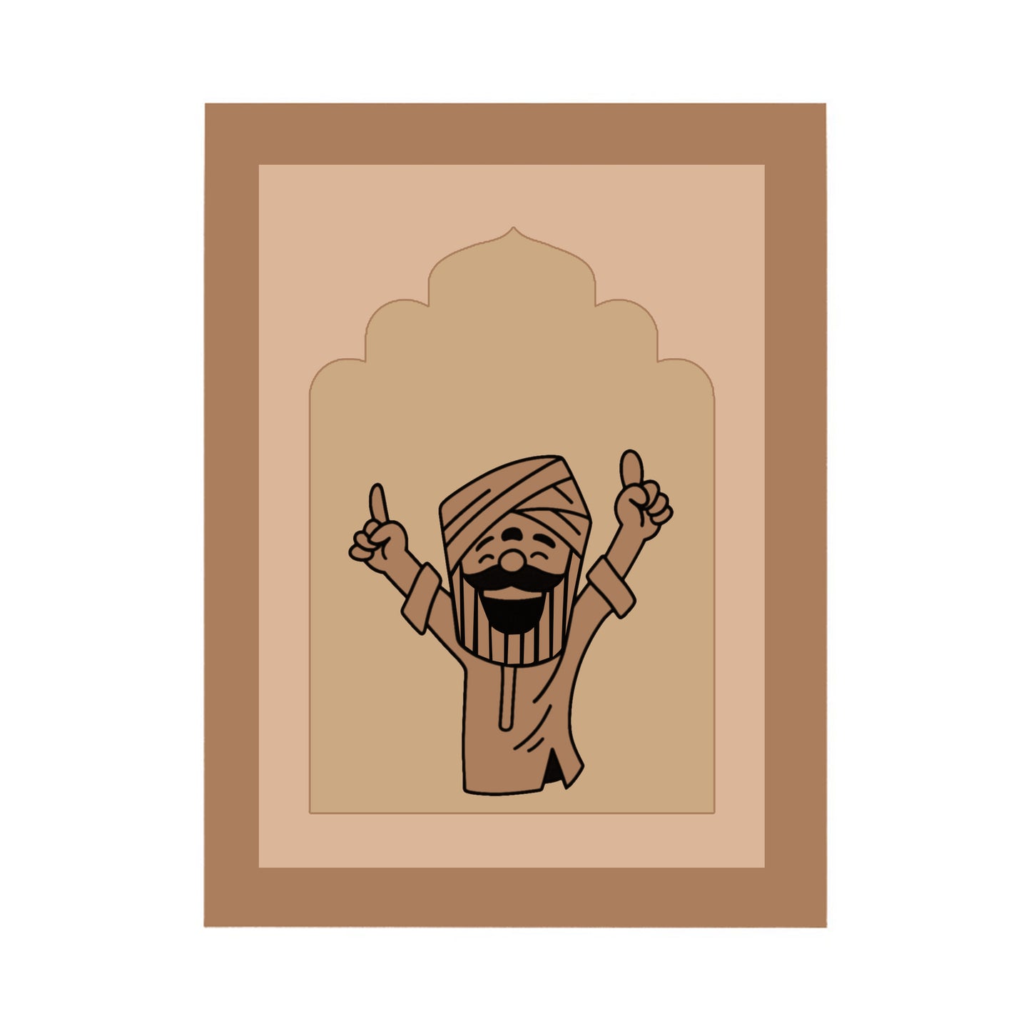 Man Design MDF Plain Jharokha