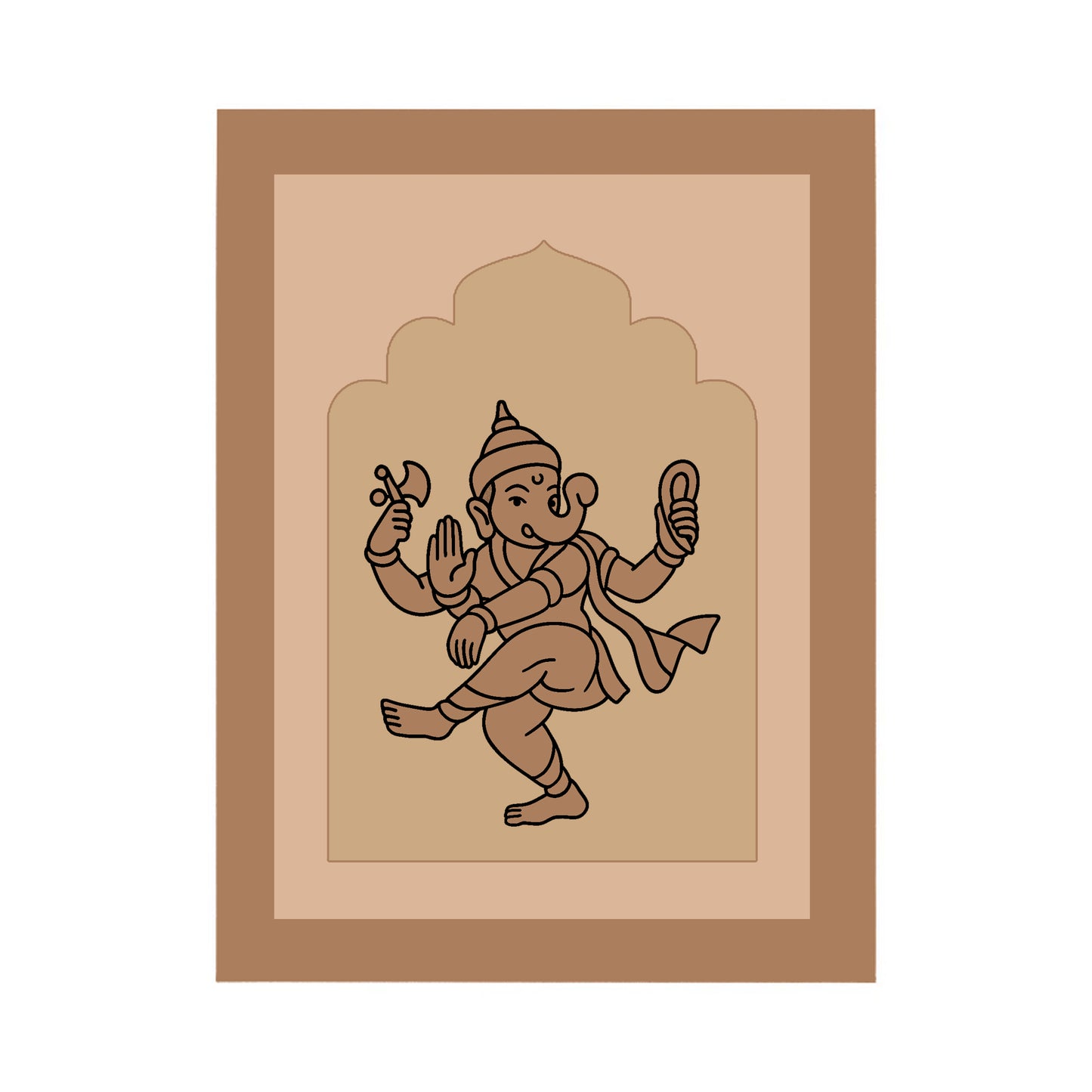 Vinayagar Design MDF Plain Jharokha