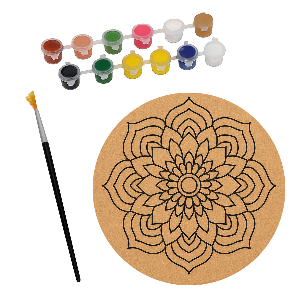 MDF Pre Marked Round Mandala Kit