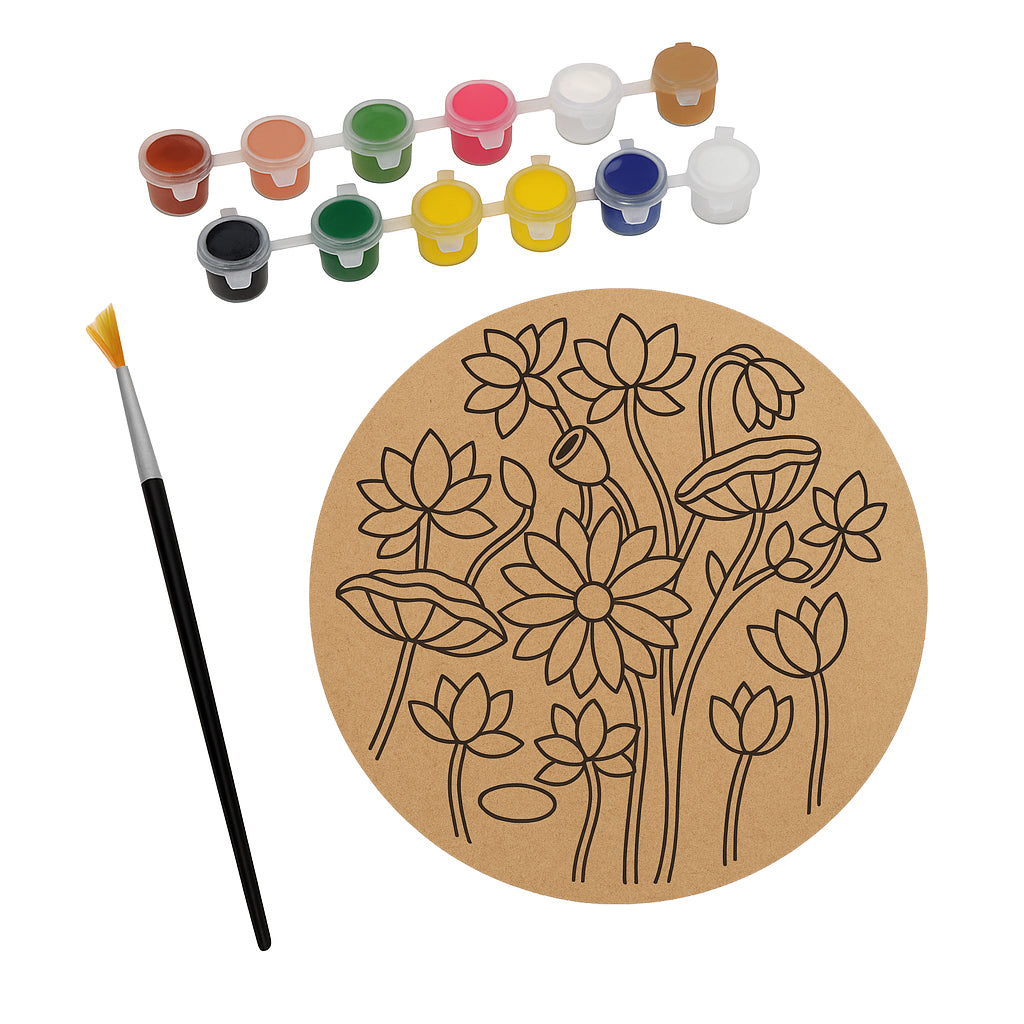 MDF Pre Marked Flower Round Kit