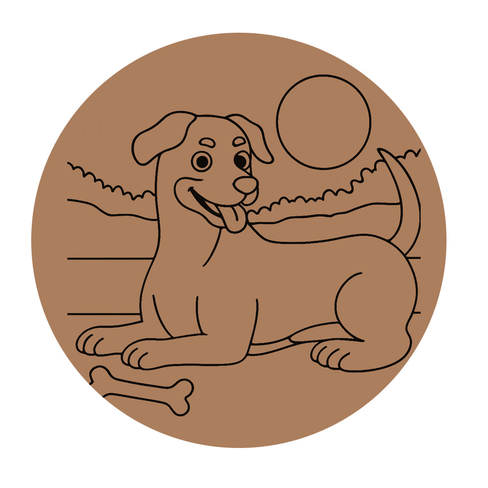 Dog Pre-marked Design for painting