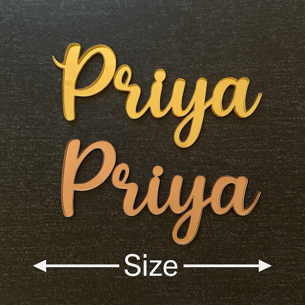 Acrylic Name Cutout