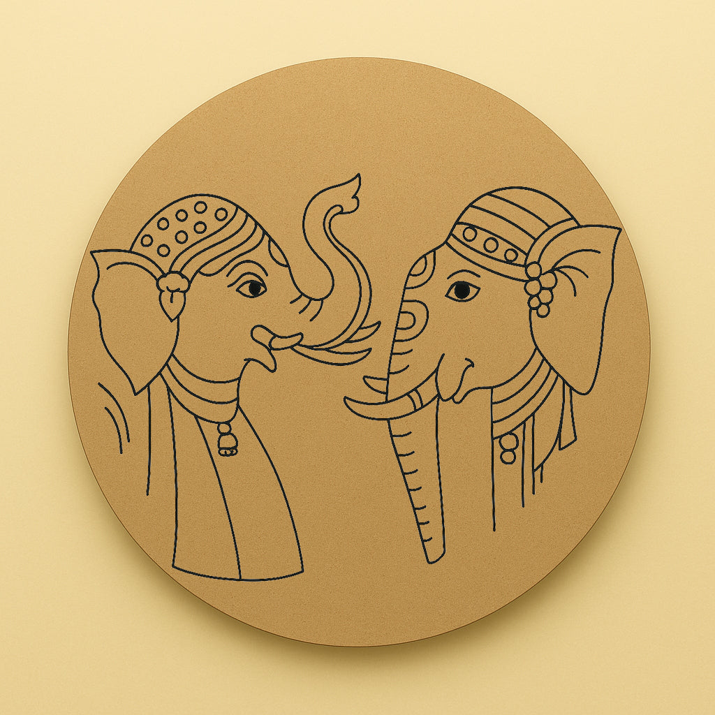 Elephant Pre Marked Wall Plate