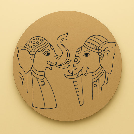Elephant Pre Marked Wall Plate