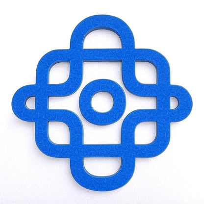 Simple Pattern Plain MDF Kolam Art Cutout