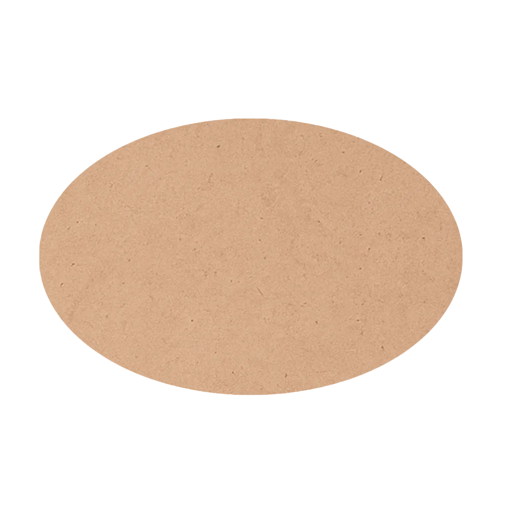 MDF Plain Oval Shape