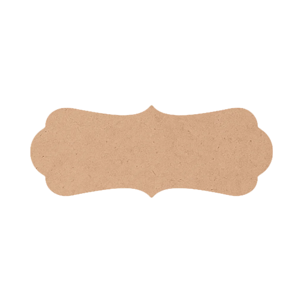 Designer MDF Name Plate Base