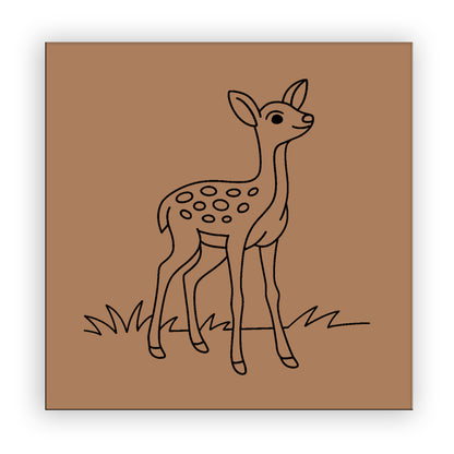Deer Pre-marked Design for painting