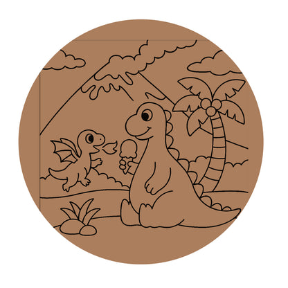 Dinosaur Pre-marked Design for painting