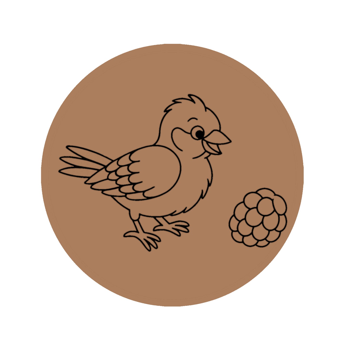 Sparrow Bird Pre-marked Design for painting