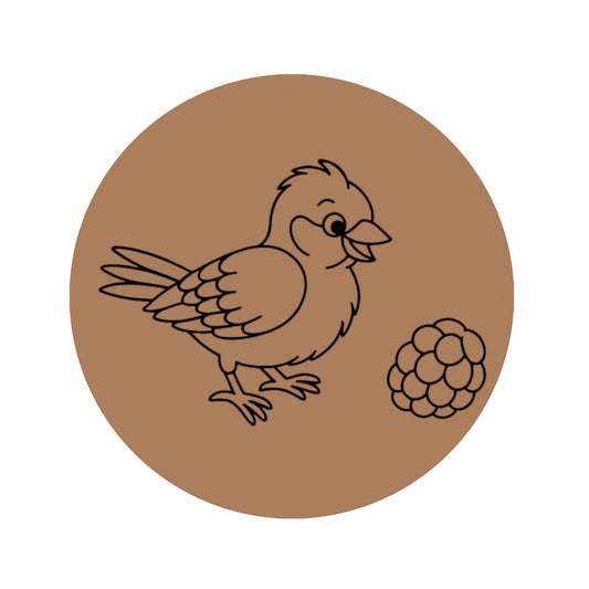 Sparrow Bird Pre-marked Design for painting