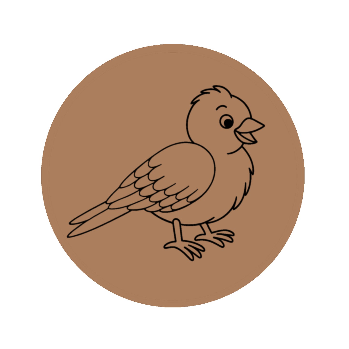 Sparrow Bird Pre-marked Design for painting