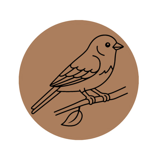 Sparrow Bird Pre-marked Design for painting