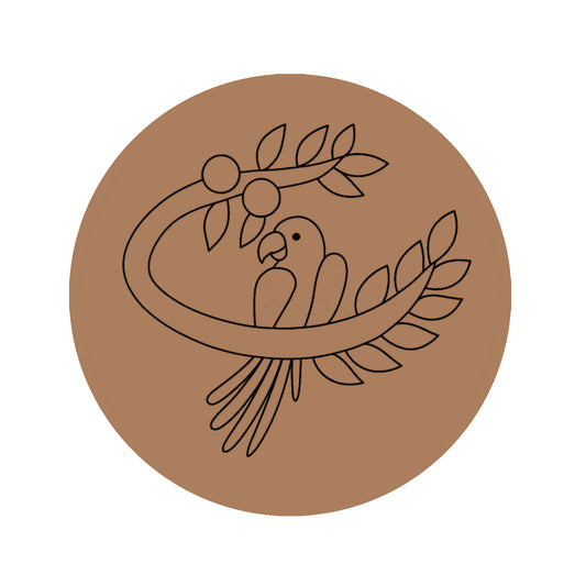 Parrot Birds Pre-marked Design for painting