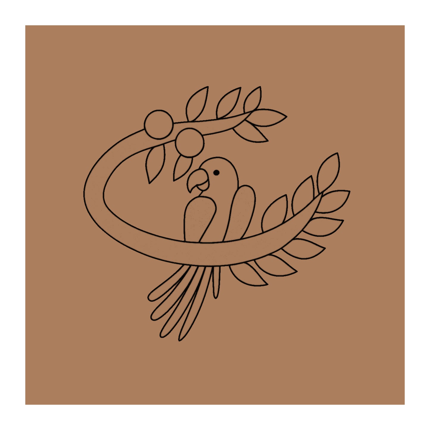 Parrot Birds Pre-marked Design for painting