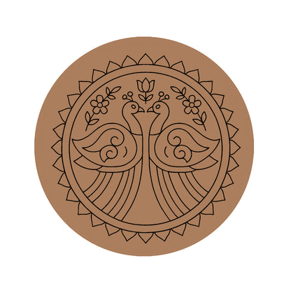 Peacock Pre-marked Design for painting